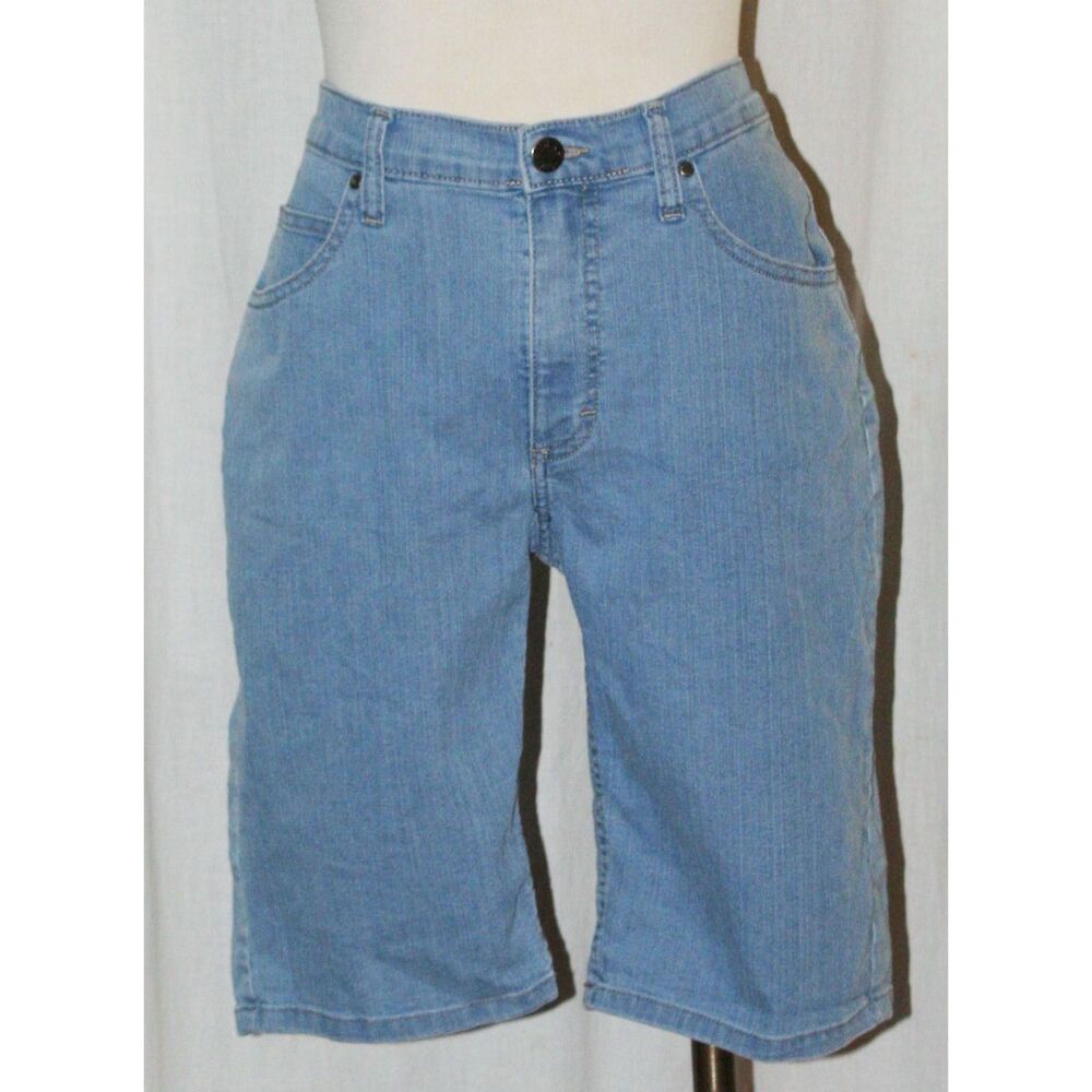 Women's Rider's by Lee Hi-Rise Stretch Mom Jeans Denim Shorts Size 12